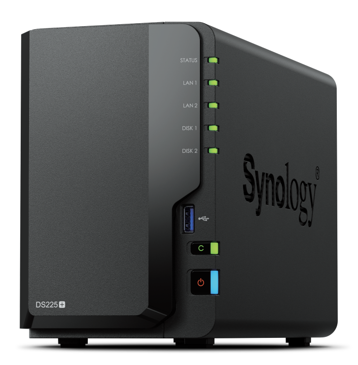 NAS Synology DS225+ pour la sauvegarde des données